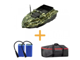 1 komorová zavážecí loďka maskáčová, 2 baterie a taška - výhodný set