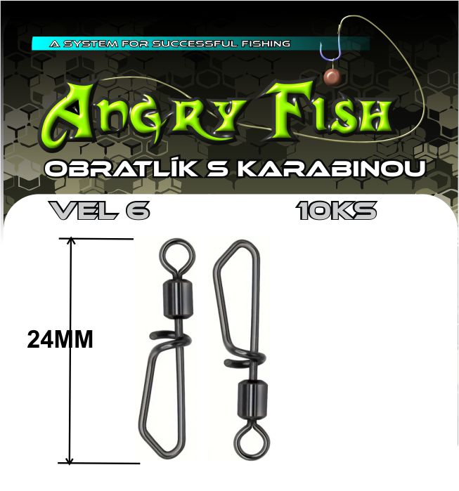 OBRATLÍK S KARABINOU VEL 6