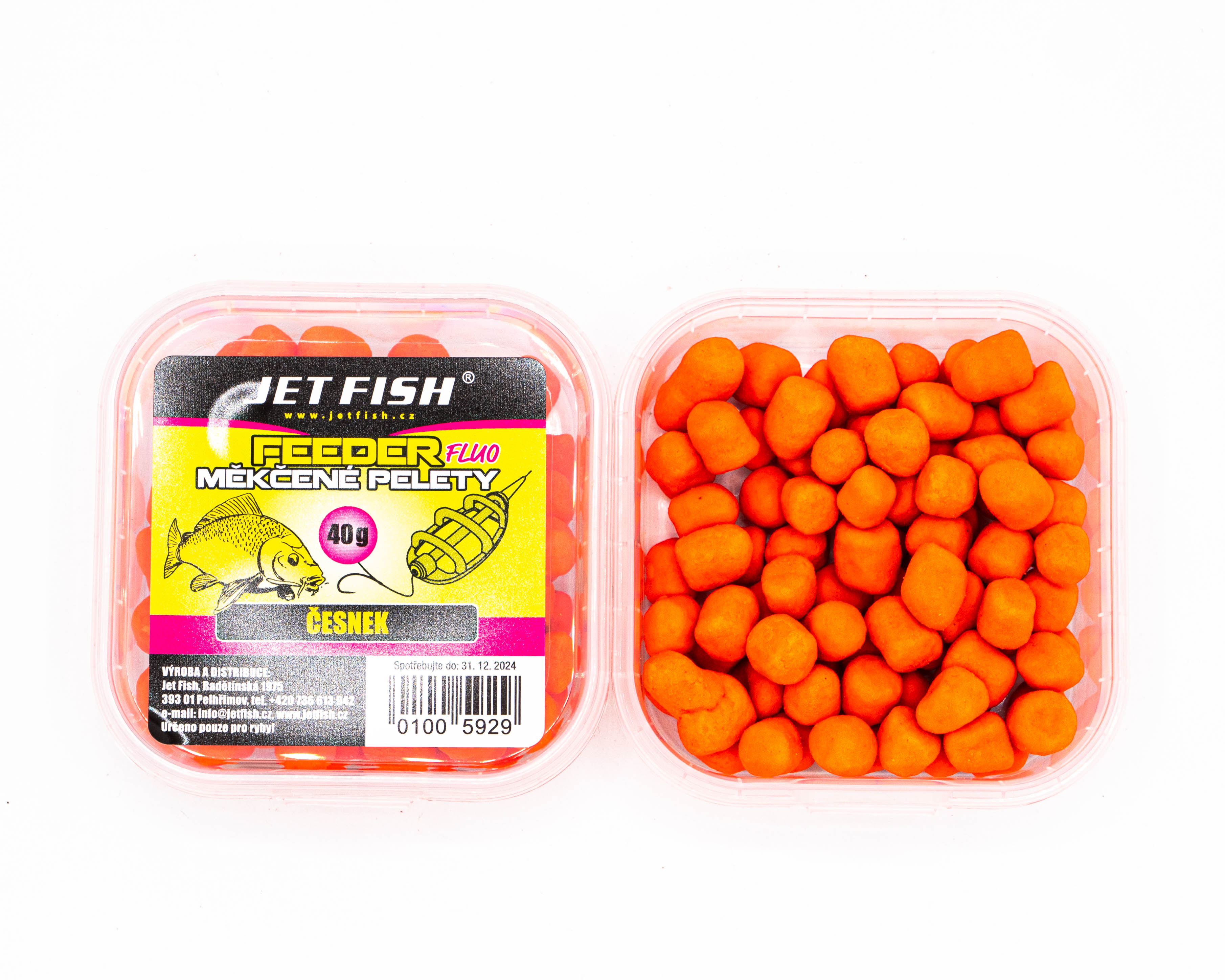 40g Fluo měkčené pelety ČESNEK